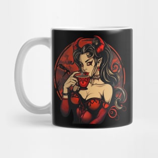 Caffeine Addict Evil Demon Girl Mug
